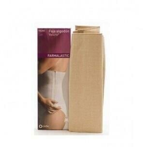 FAJA FARMALASTIC ALGODON VELCRO BEIGE T- 1