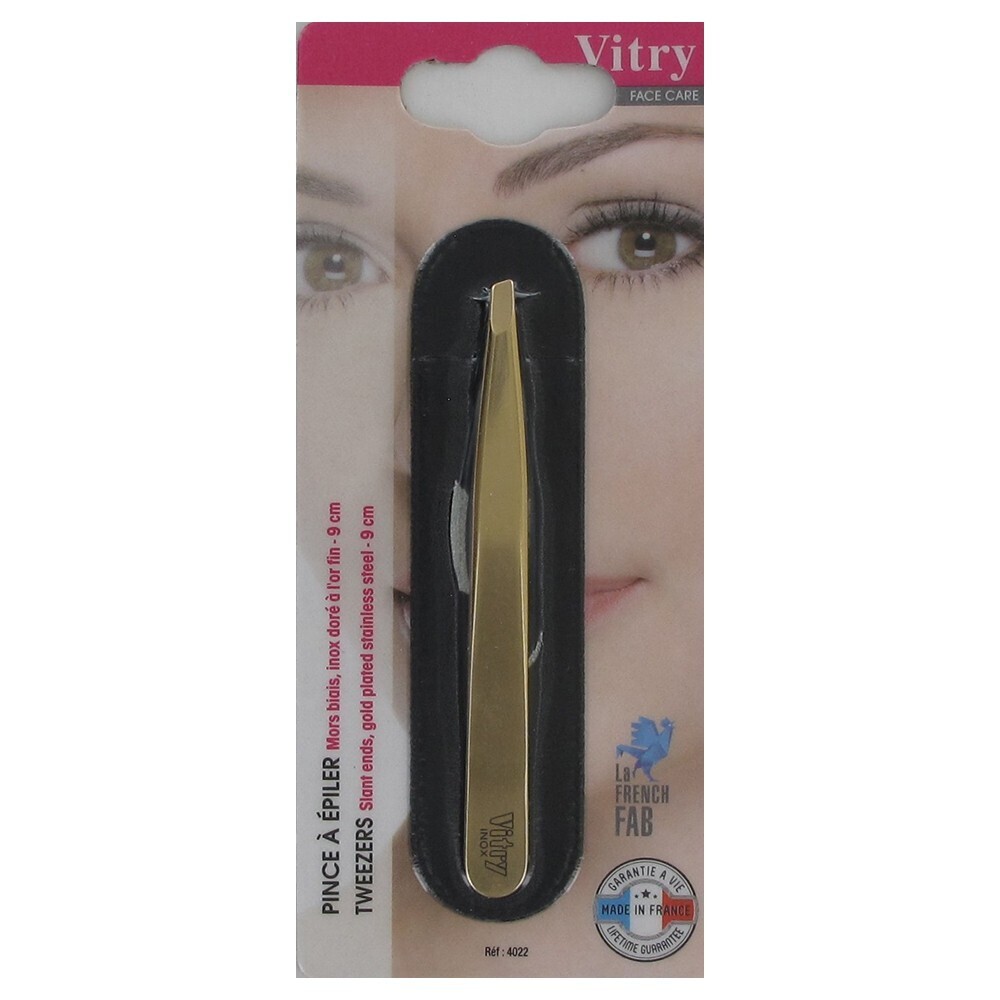 VITRY PINZA DEPILAR DORADA 4022