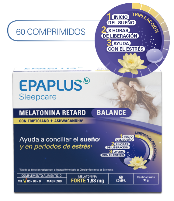 EPAPLUS SLEEPCARE MELATONINA RETARD BALANCE 60 COMPRIMIDOS
