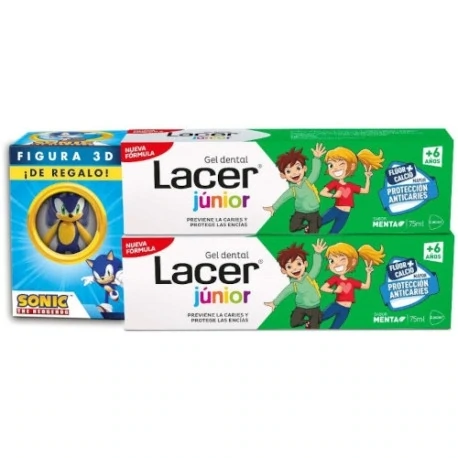 LACER DUPLO GEL JUNIOR MENTA  6AÑOS 75ML