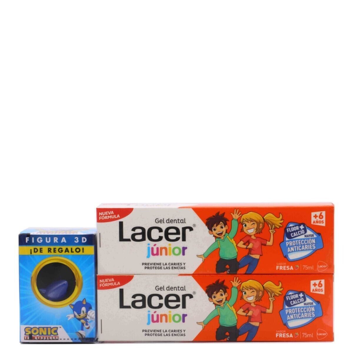 LACER DUPLO GEL JUNIOR FRESA  6AÑOS 75 ML