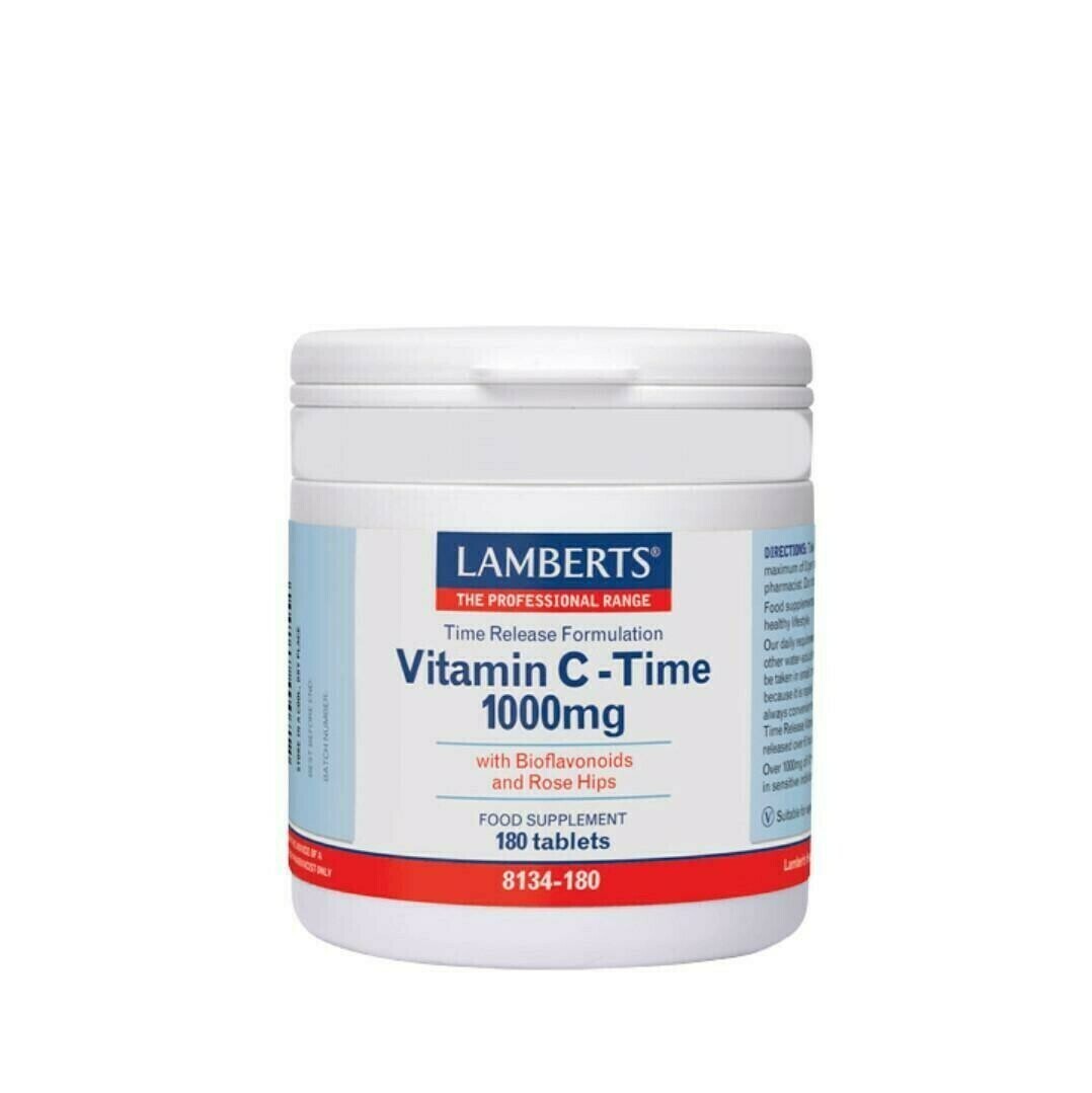 LAMBERTS VITAMINA C TIME 1000 MG 180 TABLETAS