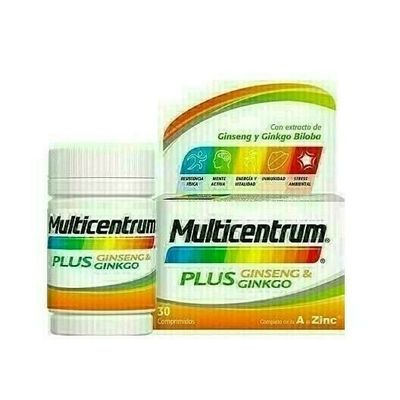 MULTICENTRUM PLUS GINSENG Y GINKGO 30 COMP