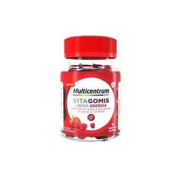 MULTICENTRUM VITAGOMIS LIBERA ENERGIA 30 CARAMELOS DE GOMA SABOR FRUTOS ROJOS