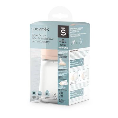 BIBERON ANTICOLICO T SILICONA SUAVINEX   0 MESES 1 ENVASE 180 ML TALLA S LIGHT S