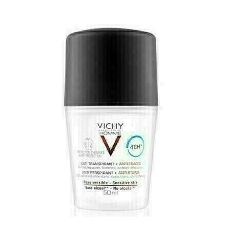 VICHY HOMME ANTITRANSPIRANTE ANTIMANCHAS HOMBRE ROLL ON 50 ML