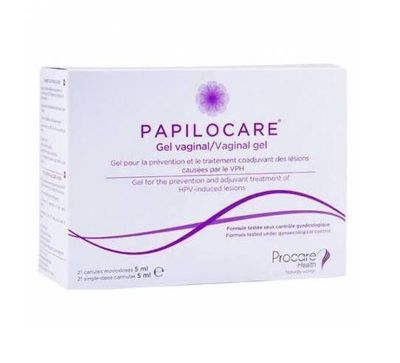PAPILOCARE GEL VAGINAL 21 CANULAS MONODOSIS 5 ML