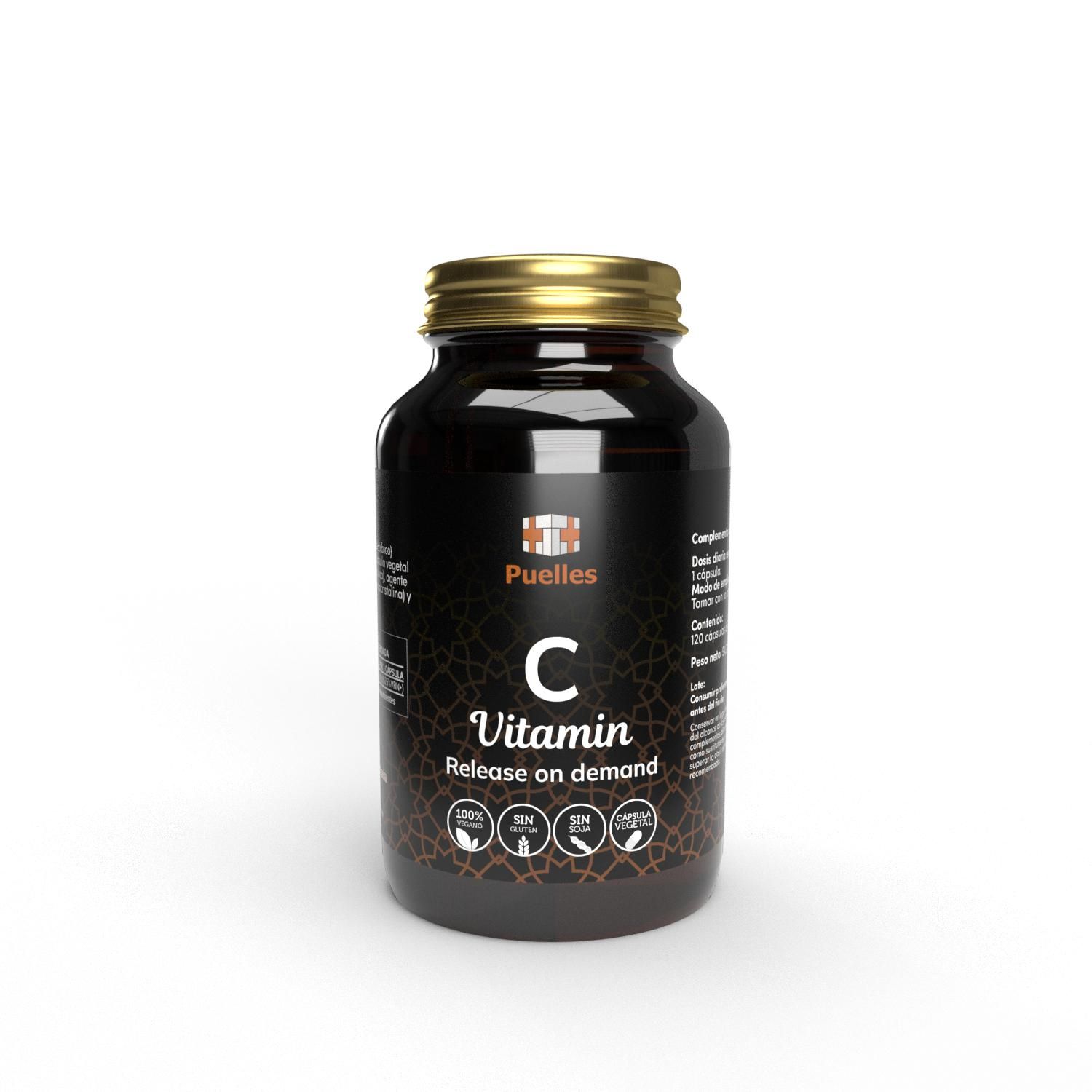 PUELLES VITAMINA C RELEASE ON DEMAND 120 CAPS