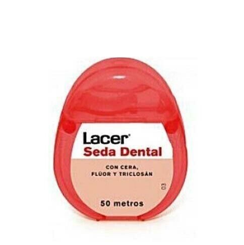 LACER SEDA DENTAL CON CERA, FLUOR Y TRICLOSAN 50 M