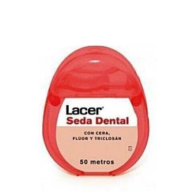 LACER SEDA DENTAL CON CERA, FLUOR Y TRICLOSAN 50 M