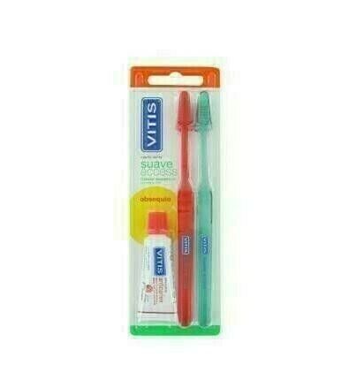 CEPILLO DENTAL ADULTO VITIS ACCESS SUAVE BLISTER 2 U