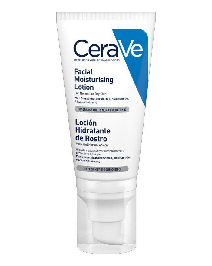 CERAVE LOCION HIDRATANTE DE ROSTRO PIEL NORMAL 52 ML