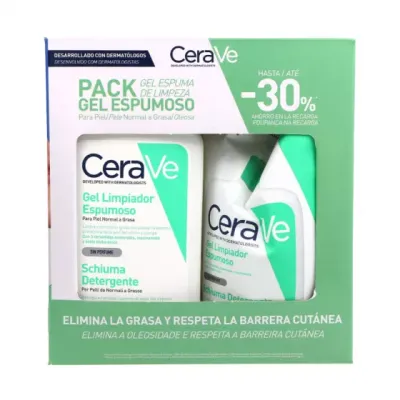 CERAVE PACK GEL ESPUMOSO 30%