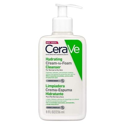 CERAVE LIMPIADOR CREMA HIDRATANTE ESPUMOSA 236ML