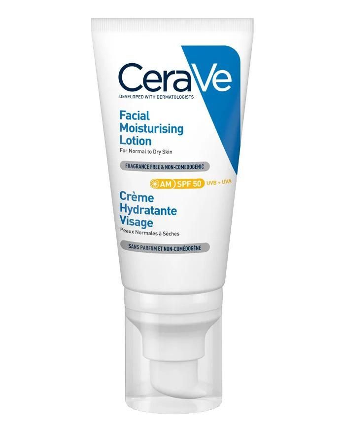 CERAVE LOCION HIDRATANTE DE ROSTRO SPF 50 1 TUBO 52 ML