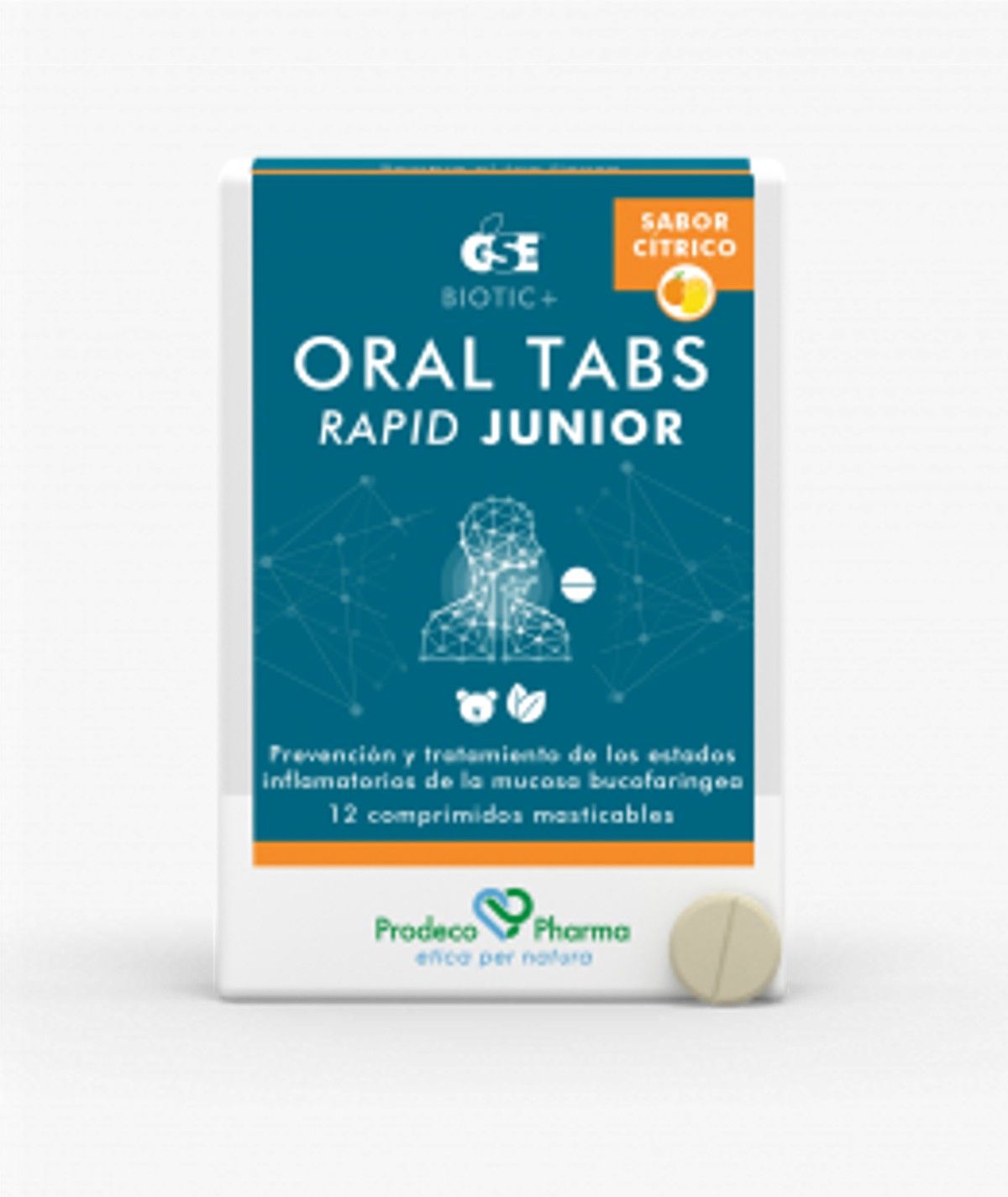 GSE ORAL TABS RAPID JUNIOR 12 COMPRIMIDOS