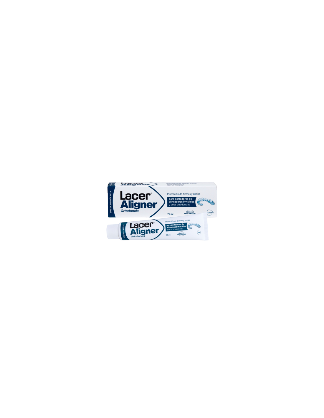 LACER ALIGNER ORTODONCIA PASTA DENTIFRICA SIN COLORACION 1 TUBO 125 ML SABOR MENTA