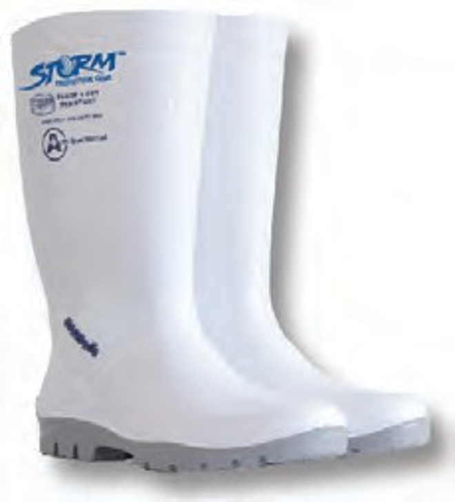 White Shova Anti-Bacterial Gumboot PVC White Shova Anti-Bacterial Gumboot PVC