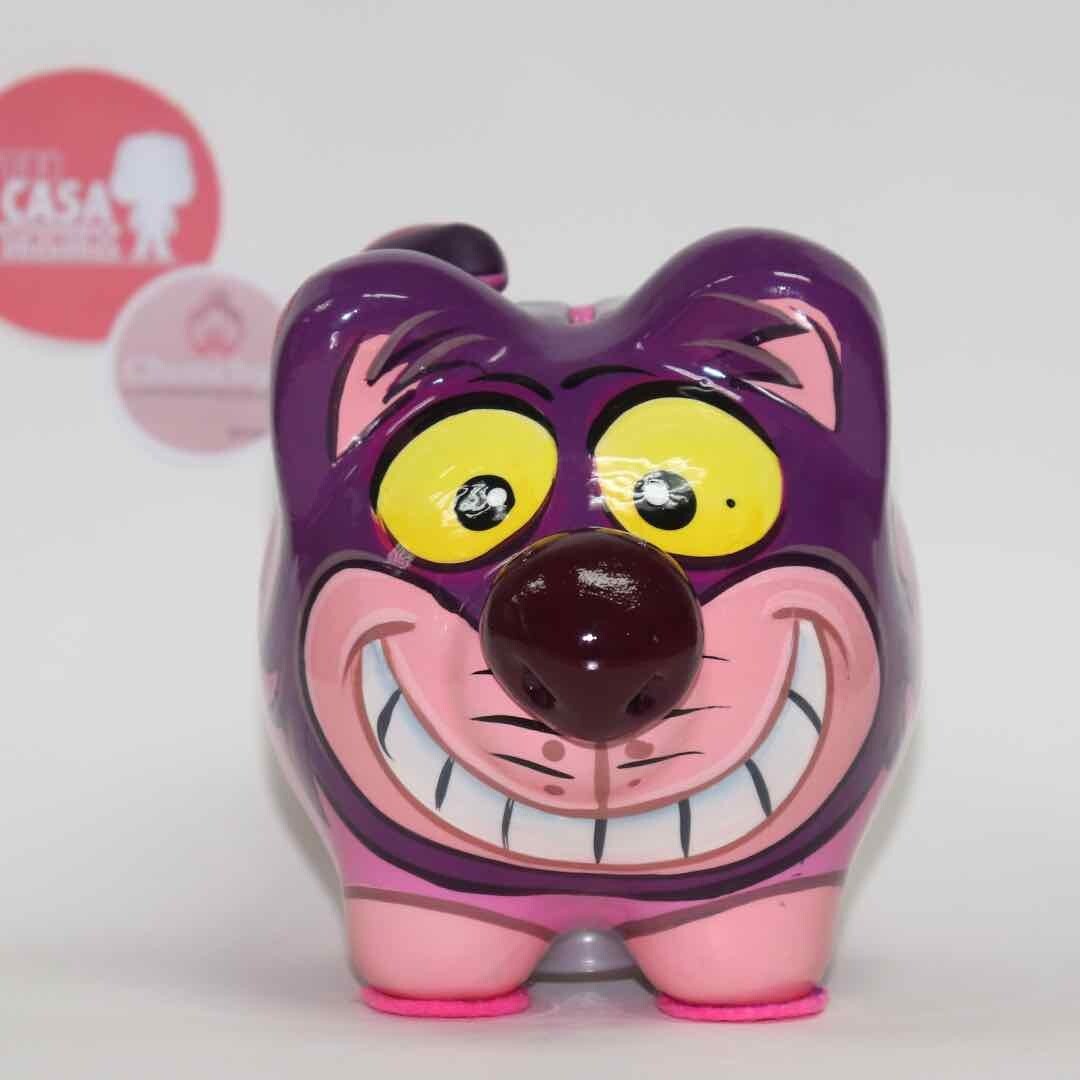 Cheshire Cat Personalized Piggy Bank Disney Alice in Wonderland