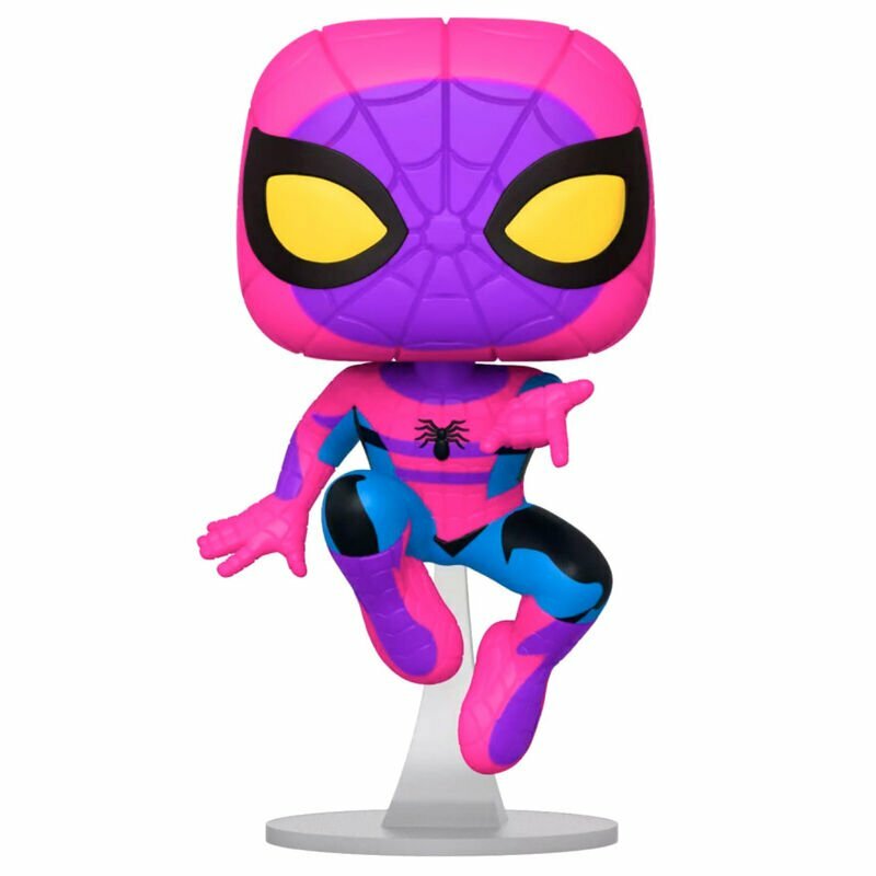 SpiderMan Black Light Funko Pop + Camiseta! MARVEL SpiderMan