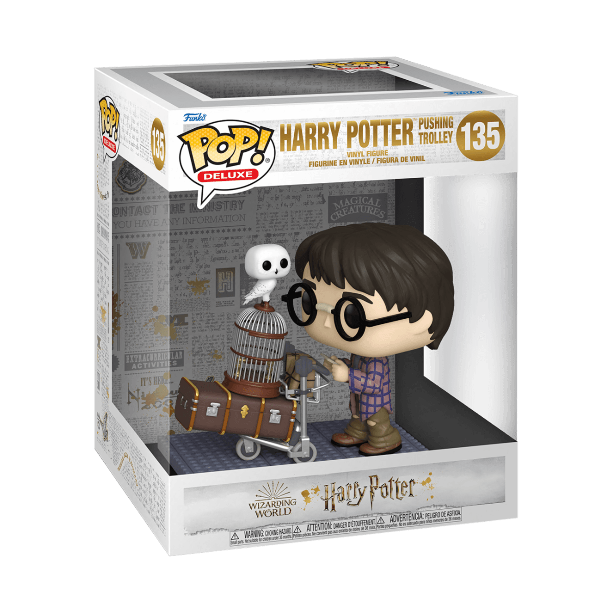 Harry empujando carrito Funko Pop! Deluxe Movies Harry Potter
