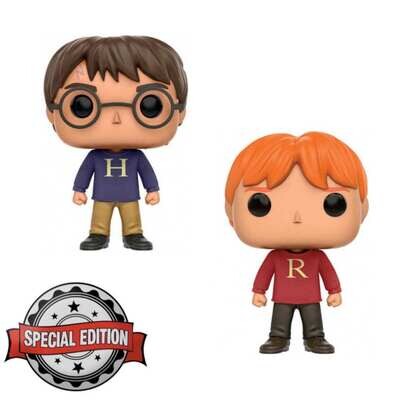 Pack Ron Y Harry con jersey Funko Pop! Movies Harry Potter