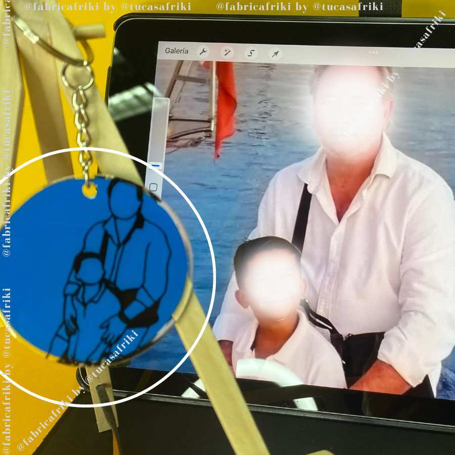 Llavero personalizado con retrato