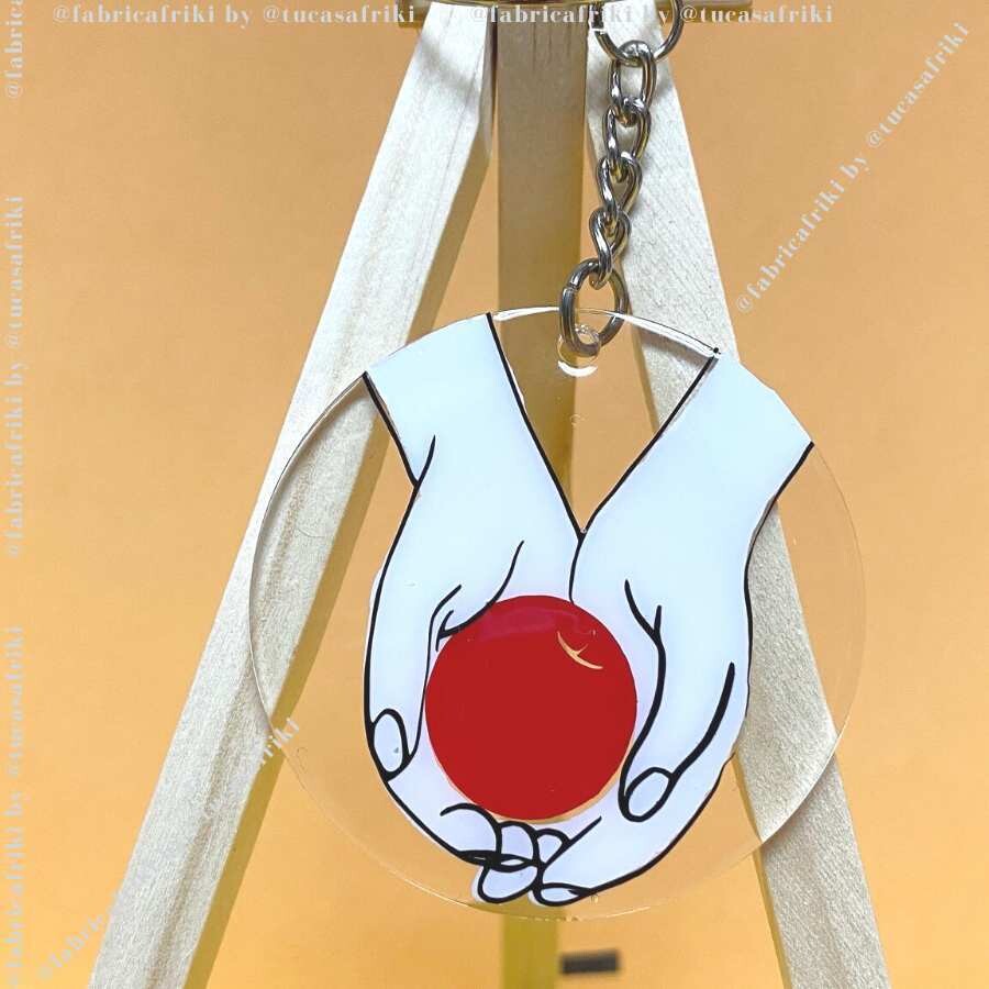 Llavero personalizado acrilico, Colores: Tres colores