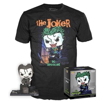 Joker Funko Pop + Camiseta DC Super Villanos