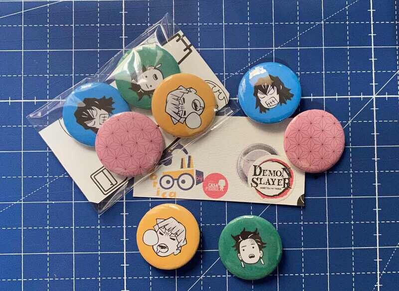 Pack Badges Demon Slayer Your house Geek and Factory Geek