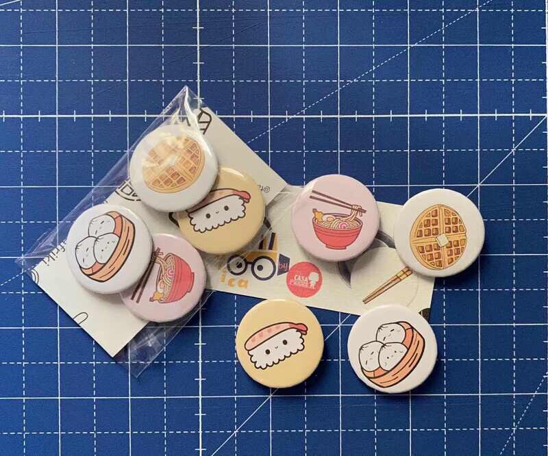Pack Badges Food Your house Geek and Factory Geek