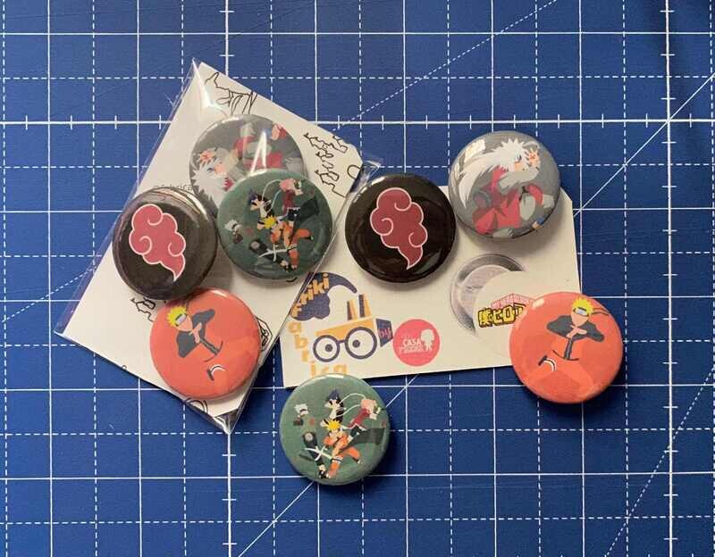 Pack Badges Naruto Your house Geek and Factory Geek