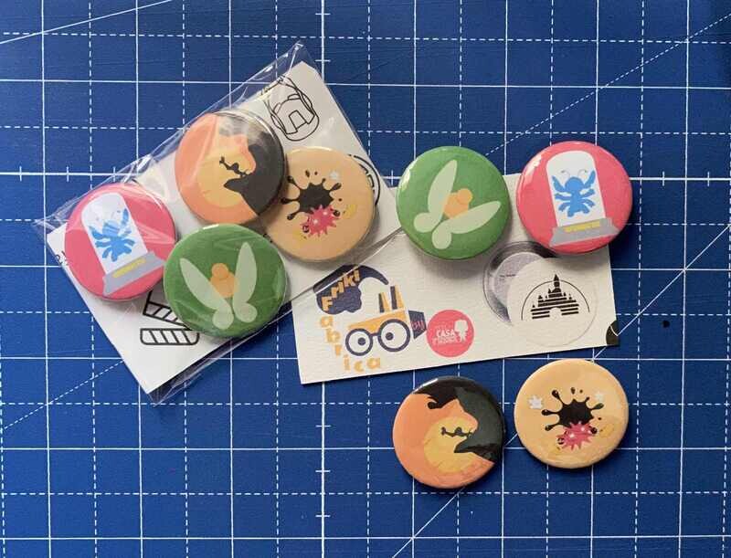 Pack Badges Disney Pixa Your house Geek and Factory Geek