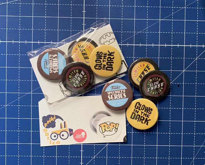 Pack Badges Pegatinas Funko Pop Your house Geek and Factory Geek