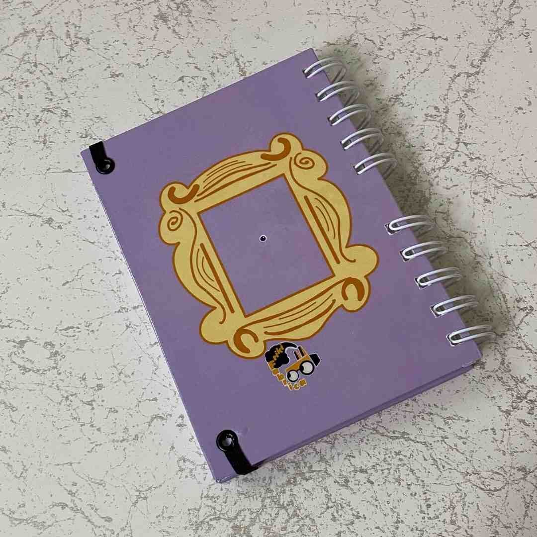 Mónica con pavo cuaderno personalizado tapa dura A6