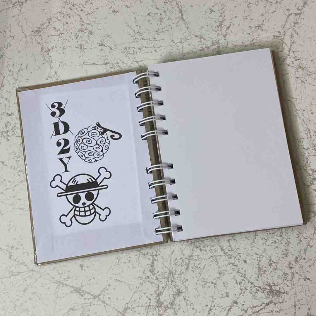 Luffy de One piece cuaderno personalizado tapa dura A6