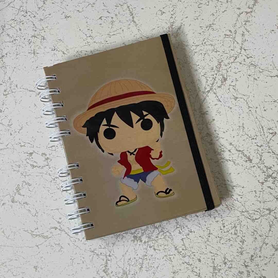 Luffy de One piece cuaderno personalizado tapa dura A6