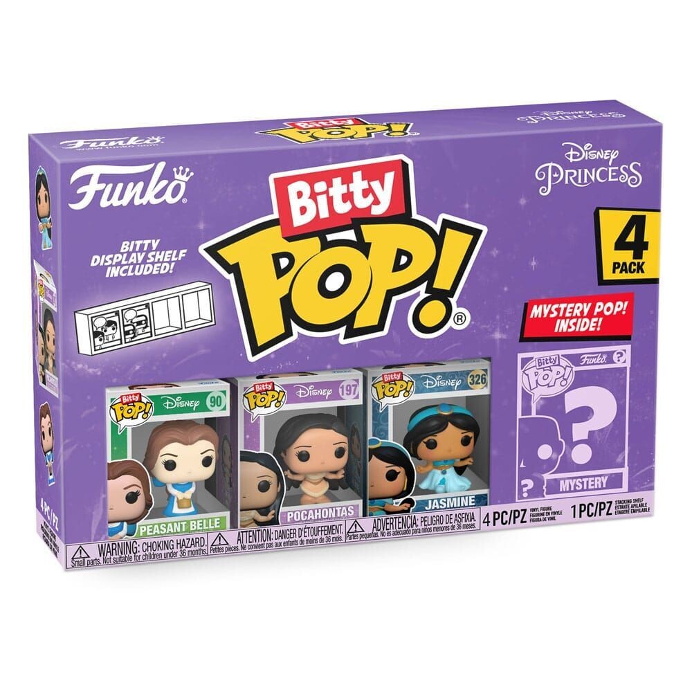 Pack de 4 Figuras Bitty Pop! Vinyl Disney Princesses