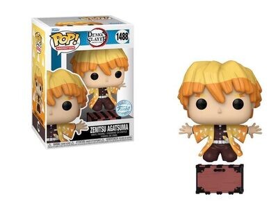 Zenitsu Agatsuma con caja Funko Pop! Anime Demon Slayer Exclusivo
