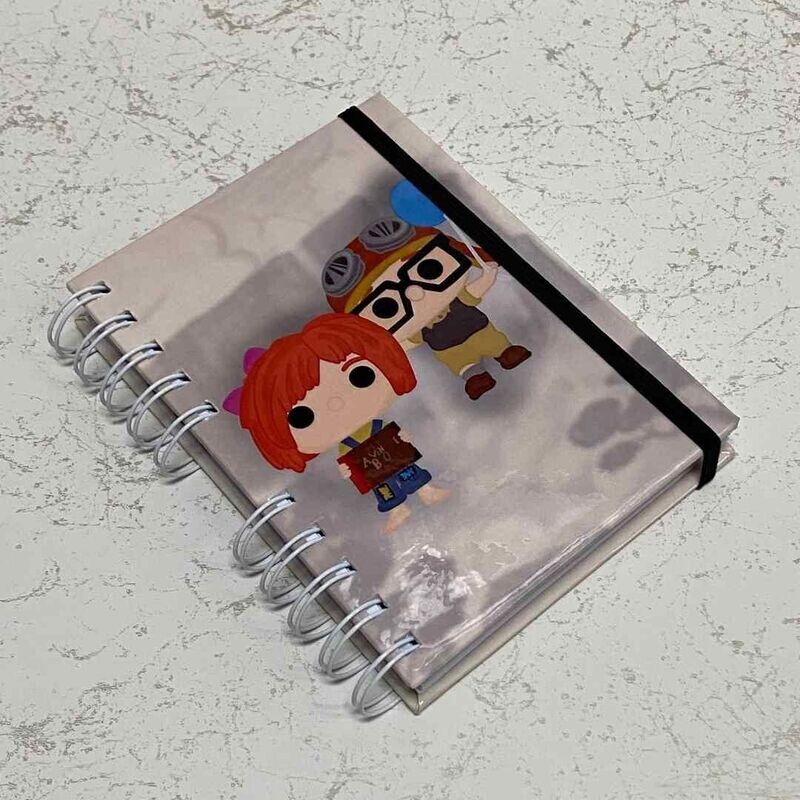 Carl and Ellie personalized hardcover notebook A6