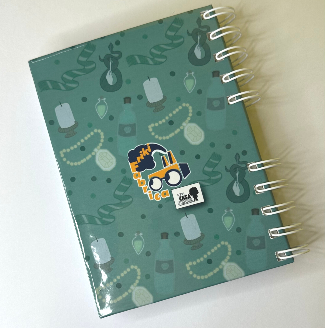 Slytherin cuaderno personalizado tapa dura A6