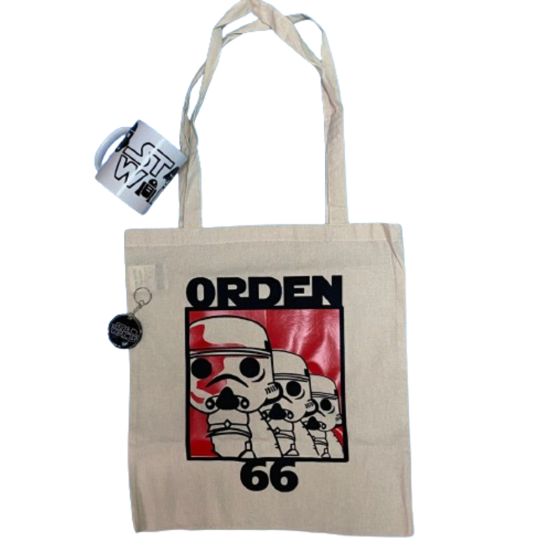 Pack Tote Bag Taza y llavero Star Wars