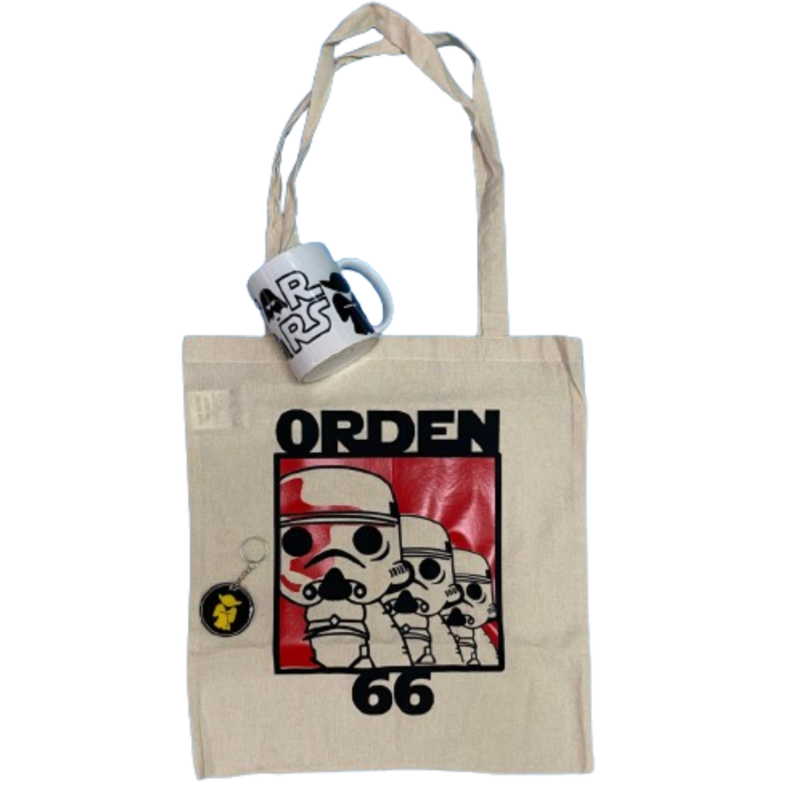 Pack Tote Bag Taza y llavero Star Wars