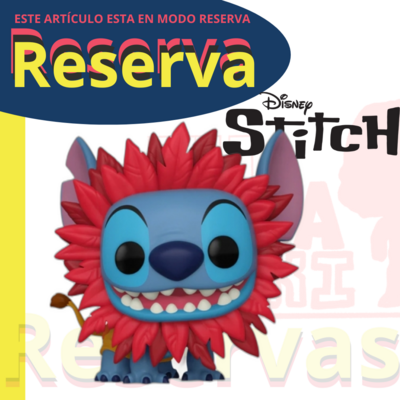 Stitch como Simba Funko Pop Diseny Lilo Y Stitch