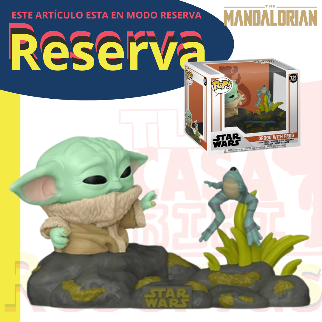 Din Grogu con rana Funko Deluxe Pop! Star Wars The Mandalorian