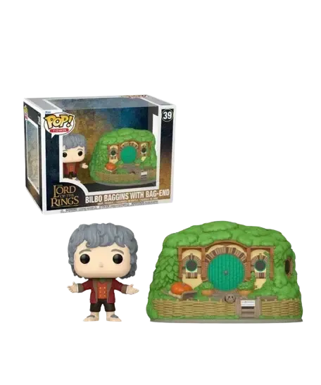 Bilbo Baggins With Bag-End Funko Town Pop! Movies El Señor de los Anillos