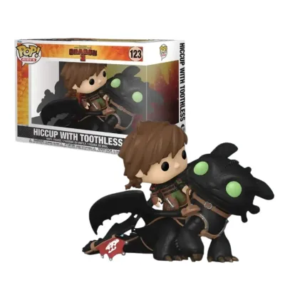 Hiccup con desdentado Funko Pop! Movies Como entrenar a tu dragon 2