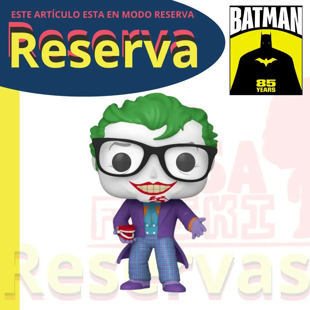 Joker with teethFunko Pop! DC Batman 85th Anniversary Batman