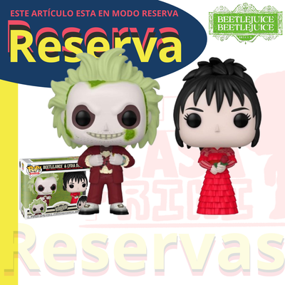 Beetlejuice y  Lydia Deetz Funko Pop Movies Beetlejuice 2