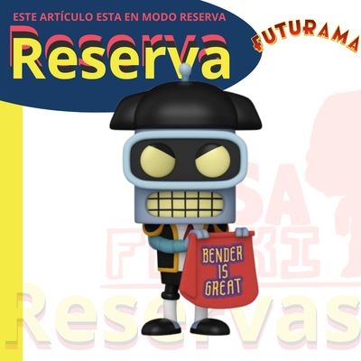 Bender Funko Pop nimación Futurama